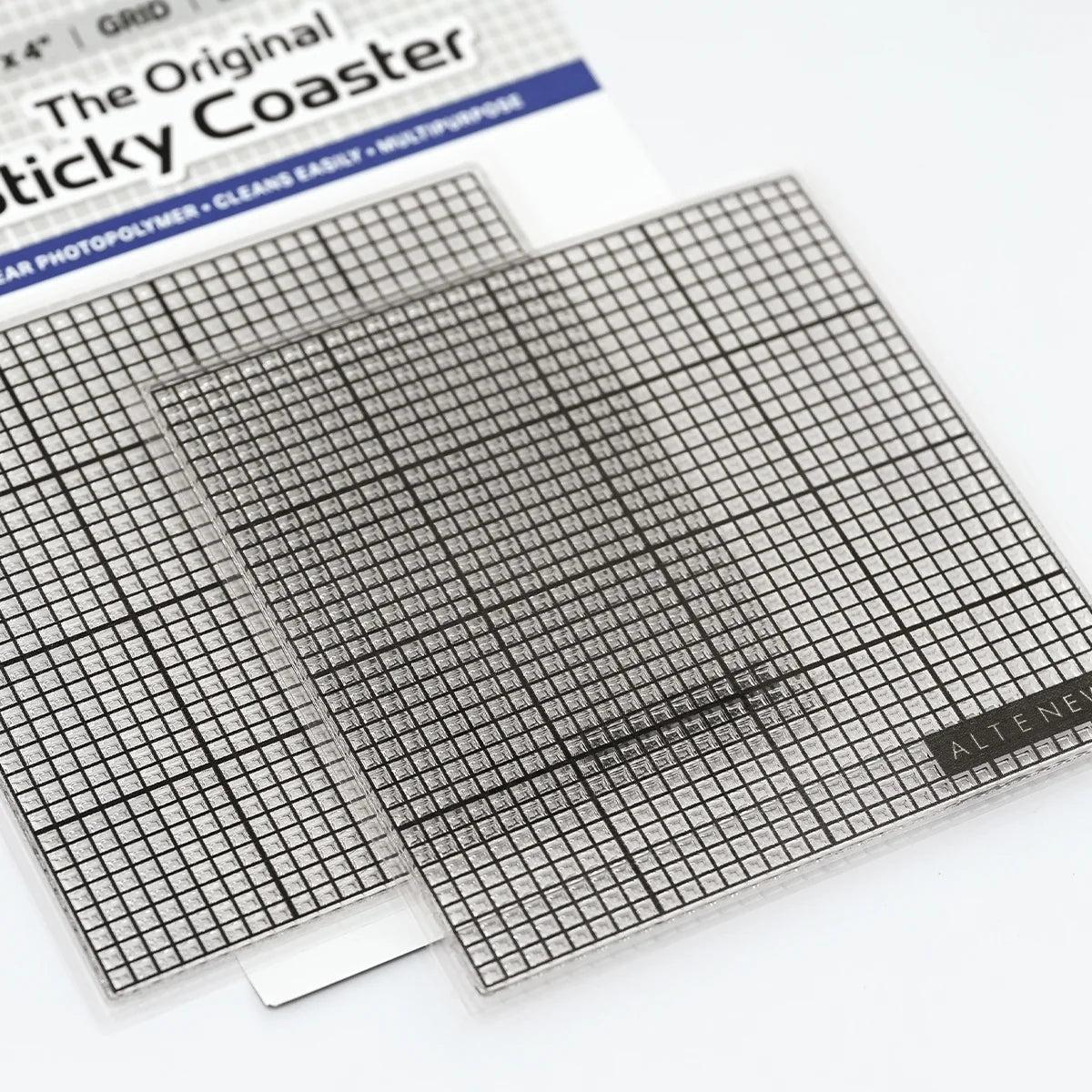 Altenew - The Original Sticky Coaster: 4" x 4" (Classic Grid)-ScrapbookPal