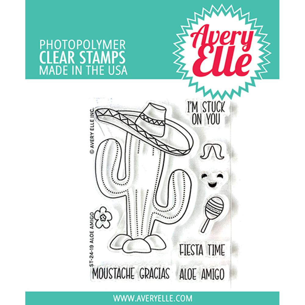 Avery Elle - Clear Stamps - Aloe Amigo-ScrapbookPal