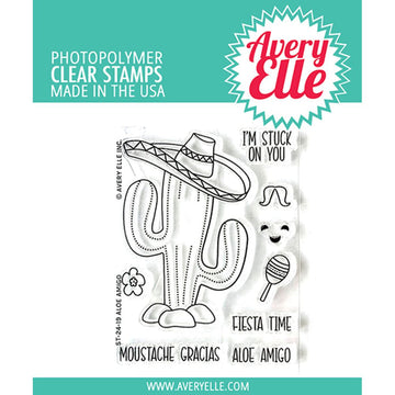 Avery Elle - Clear Stamps - Aloe Amigo-ScrapbookPal