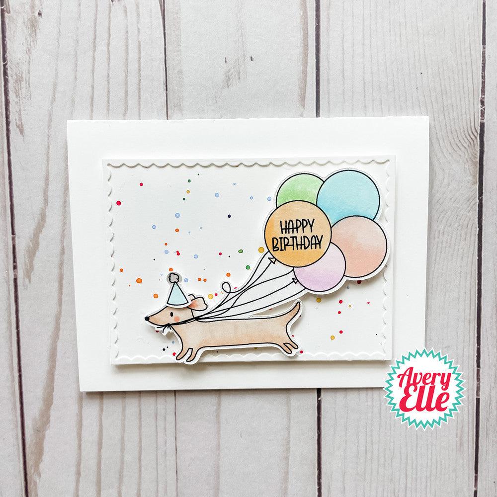 Avery Elle - Clear Stamps - Balloon Greetings-ScrapbookPal