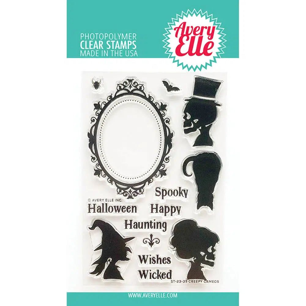 Avery Elle - Clear Stamps - Creepy Cameos-ScrapbookPal