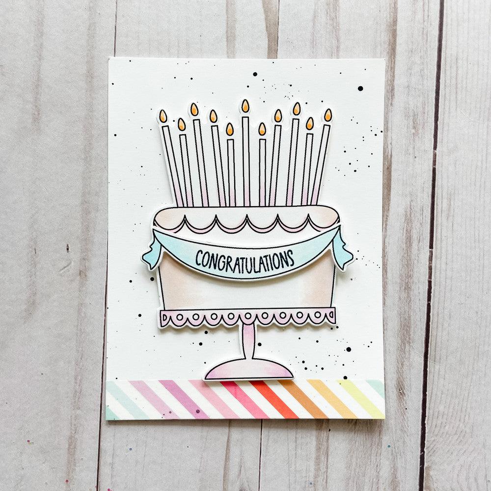 Avery Elle - Clear Stamps - Everyday Cake-ScrapbookPal