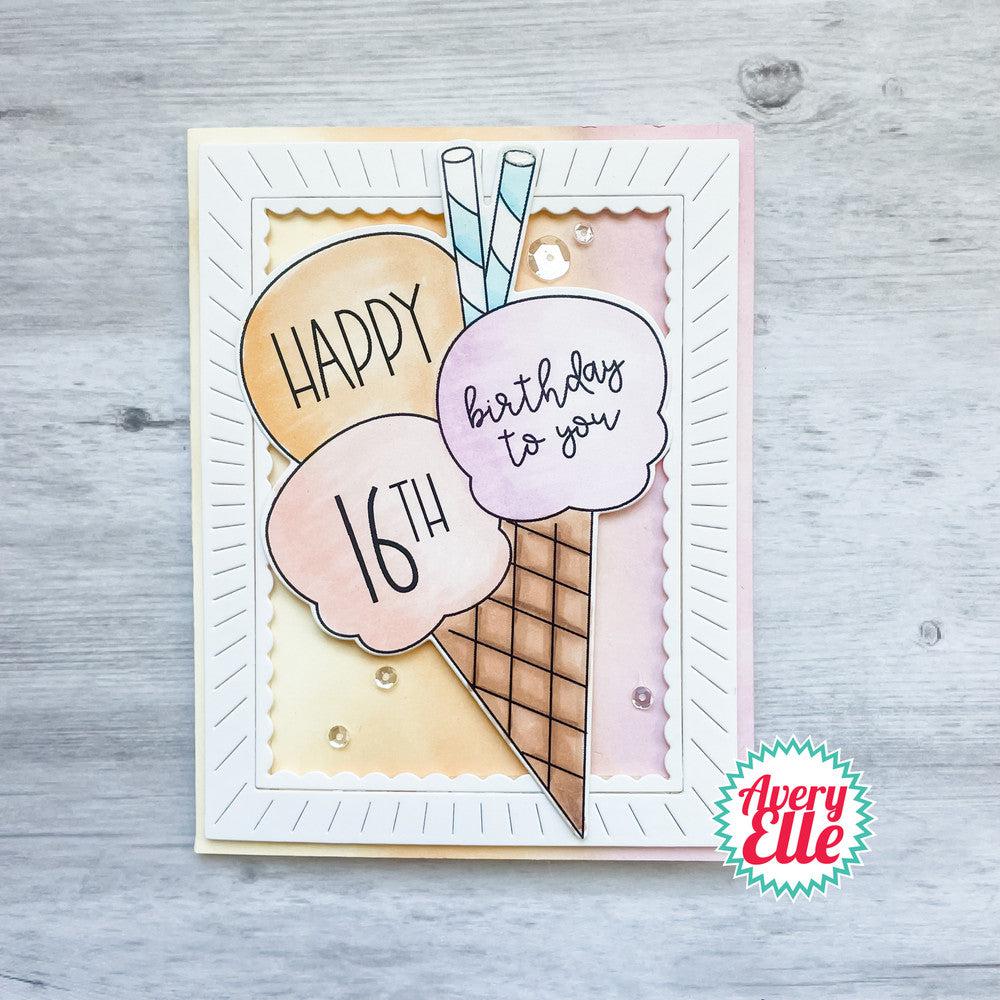 Avery Elle - Clear Stamps - Ice Cream Celebrations-ScrapbookPal