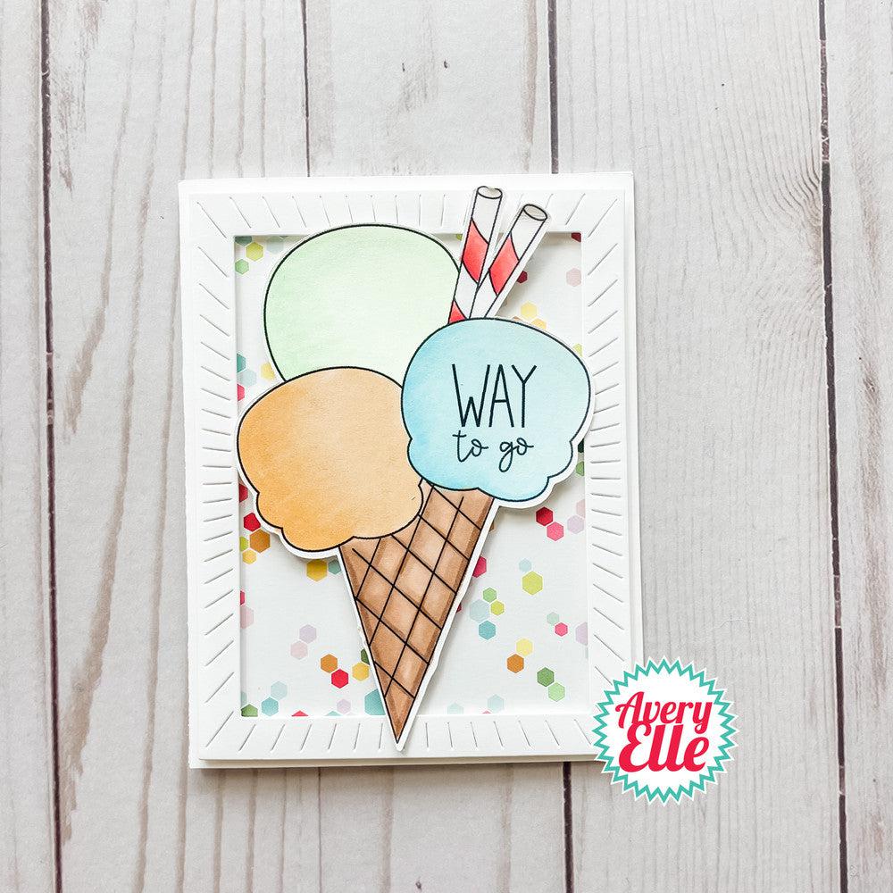 Avery Elle - Clear Stamps - Ice Cream Celebrations-ScrapbookPal