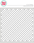 Avery Elle - Stencils - Diagonal Stripes-ScrapbookPal