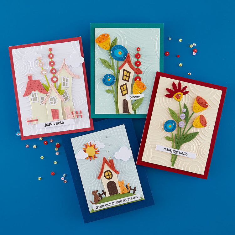 Spellbinders - Whimsical Village Collection - Dies - Whimsical Houses - Scratch &amp; Dent