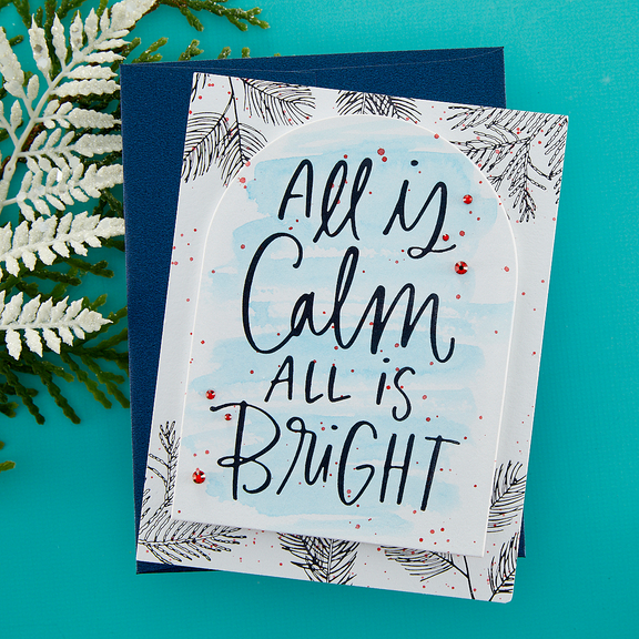 Spellbinders - More BetterPress Christmas Collection - Press Plate - All Is Calm