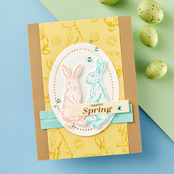 Spellbinders - Spring Sampler - Press Plate & Dies - Spring Bunnies