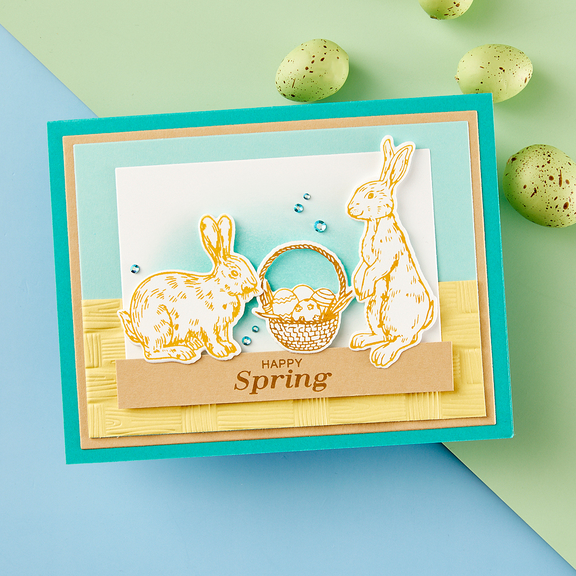 Spellbinders - Spring Sampler - Press Plate & Dies - Spring Bunnies