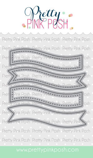 Pretty Pink Posh - Dies - Banner Greetings 1