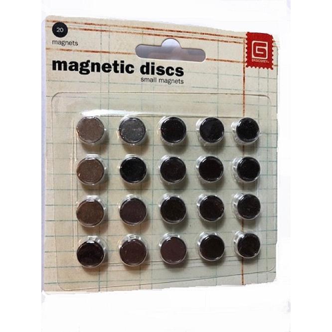 BasicGrey - Magnetic Discs - Sm20 pk-ScrapbookPal