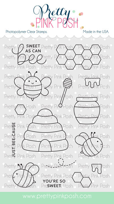 Pretty Pink Posh - Clear Stamps - Bee Additions