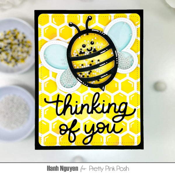 Pretty Pink Posh - Shaker Beads - Bee Happy