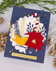 Spellbinders - Classic Christmas Collection - Dies - Christmas Bird Poinsettia