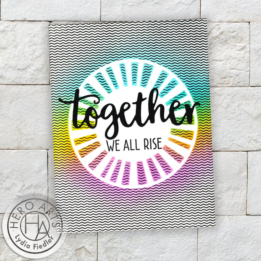 Hero Arts - Cling Stamps - Zigzag Texture Bold Prints