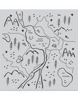 Hero Arts - Cling Stamps - Trail Map Bold Prints