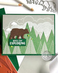 Hero Arts - Cling Stamps - Mountains & Trees Bold Prints
