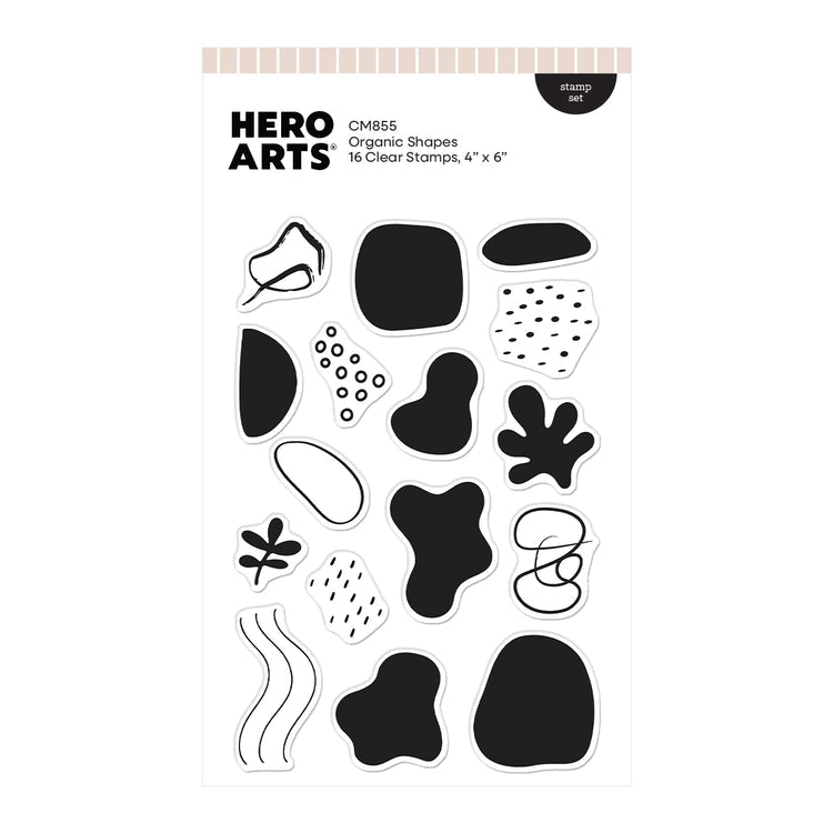 Hero Arts - Fresh Flowers Collection - Clear Stamps - Organic Shapes - Scratch &amp; Dent