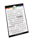 Catherine Pooler Designs - Clear Stamps - 3 Times the Thanks Sentiments-ScrapbookPal