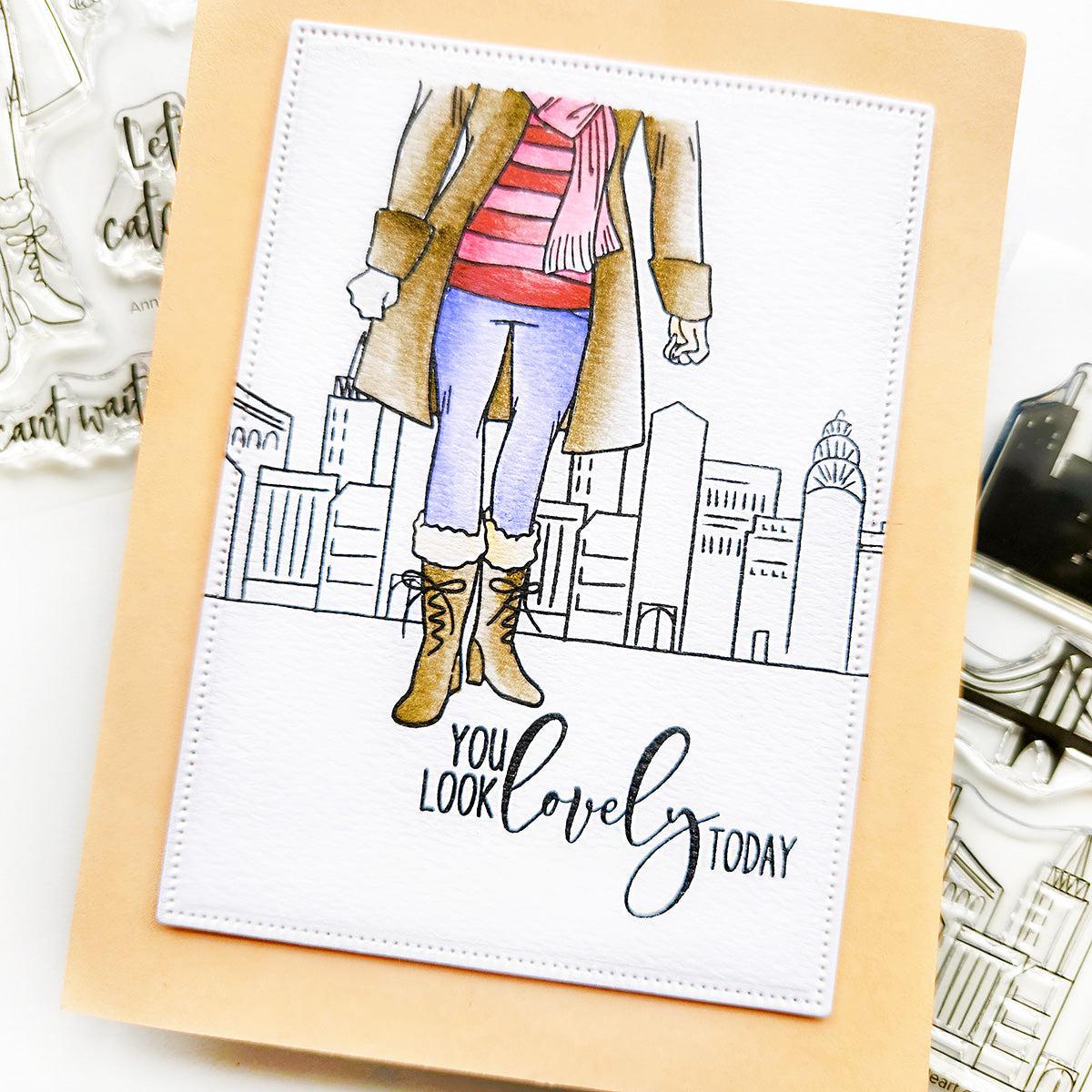 Catherine Pooler Designs - Clear Stamps - Anna in the City-ScrapbookPal