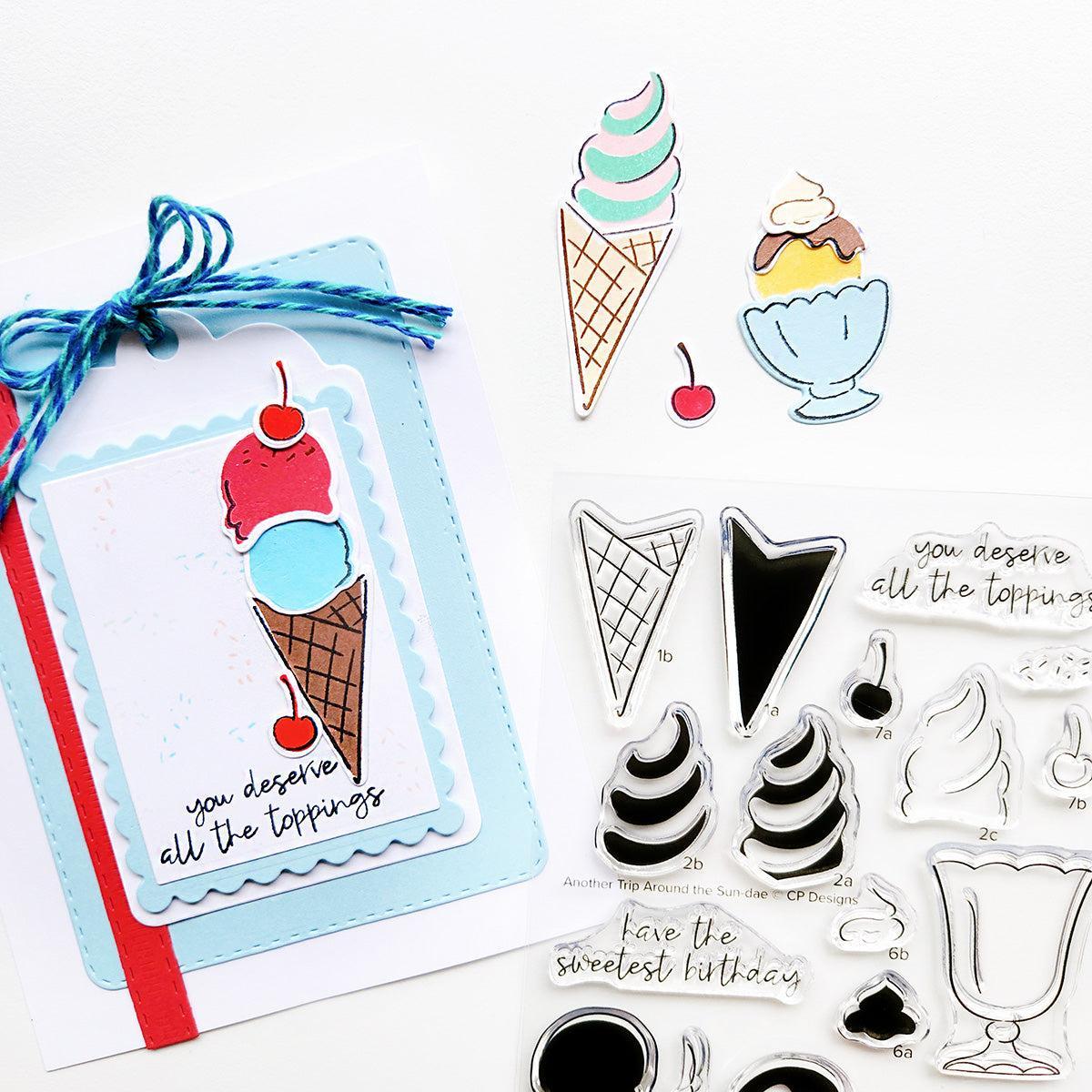 Catherine Pooler Designs - Clear Stamps - Another Trip Around the Sun-dae-ScrapbookPal