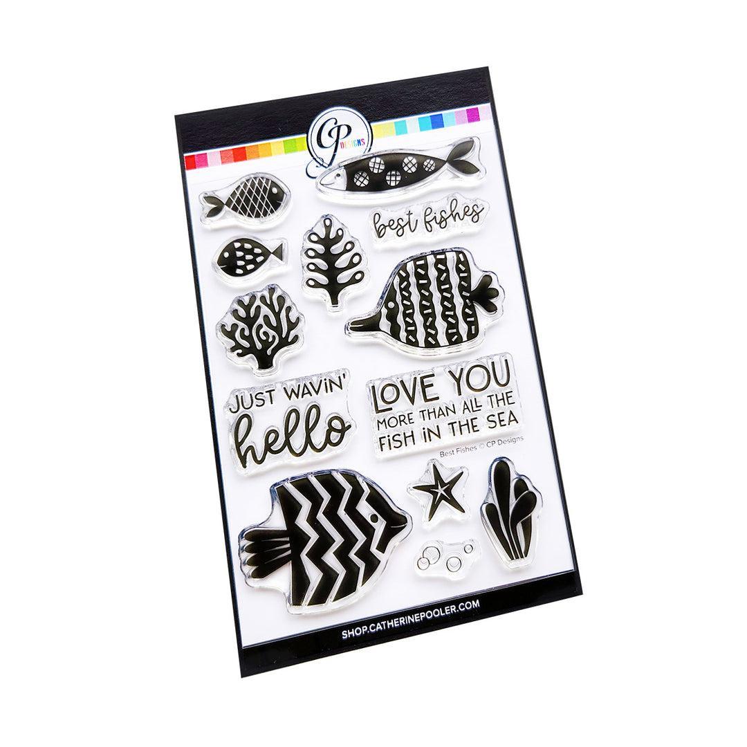 Catherine Pooler Designs - Clear Stamps - Best Fishes-ScrapbookPal