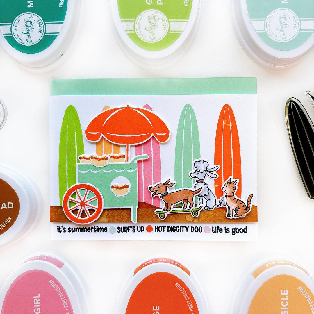Catherine Pooler Designs - Clear Stamps - Boardwalk Cruisers-ScrapbookPal