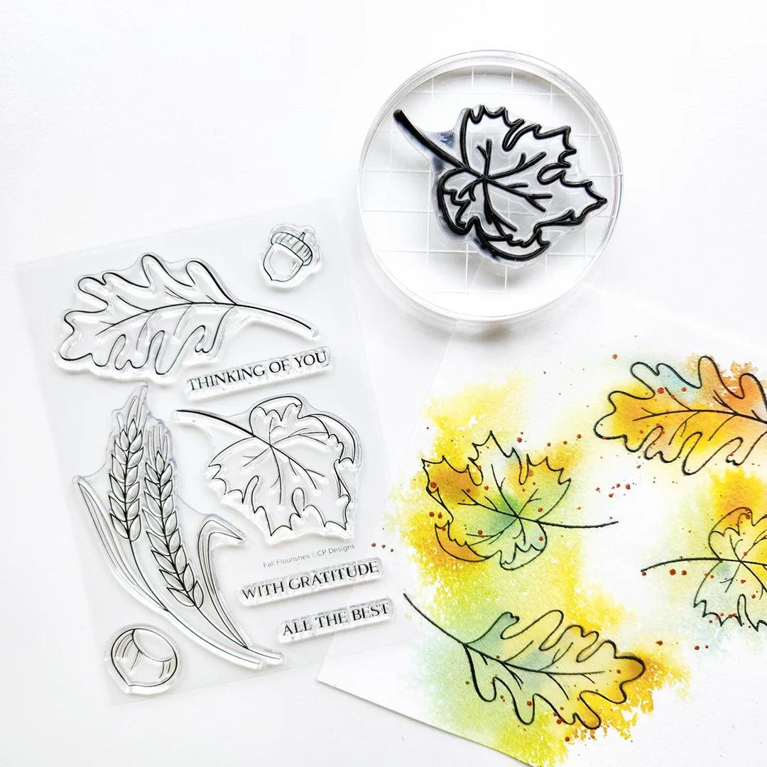 Catherine Pooler Designs - Clear Stamps - Fall Flourishes-ScrapbookPal