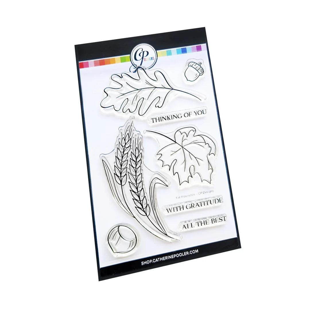 Catherine Pooler Designs - Clear Stamps - Fall Flourishes-ScrapbookPal