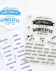 Catherine Pooler Designs - Clear Stamps - Happy Birthday To… Sentiments-ScrapbookPal