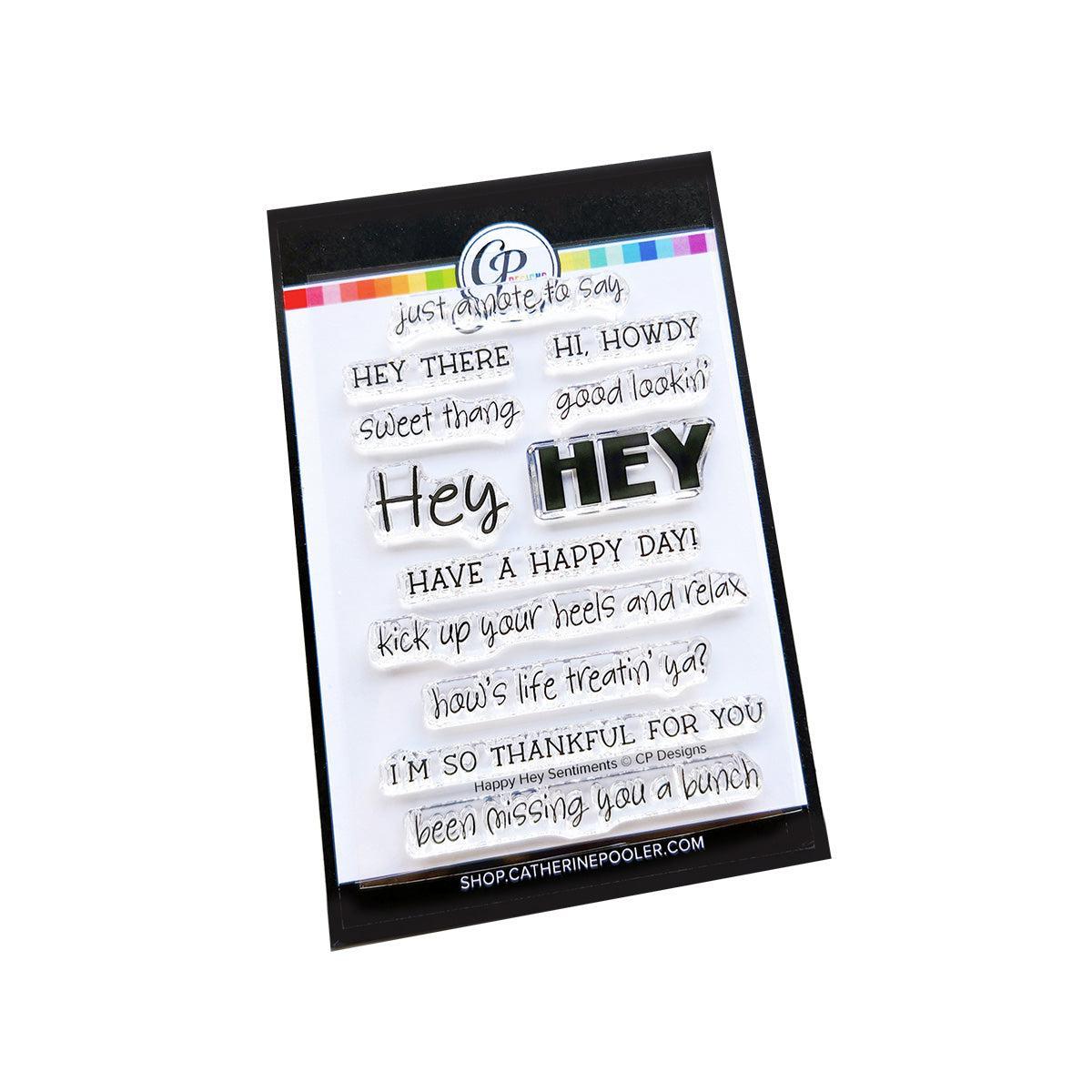 Catherine Pooler Designs - Clear Stamps - Happy Hey Sentiments-ScrapbookPal