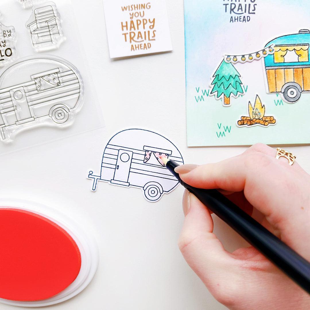 Catherine Pooler Designs - Clear Stamps - Happy Trail-ers-ScrapbookPal