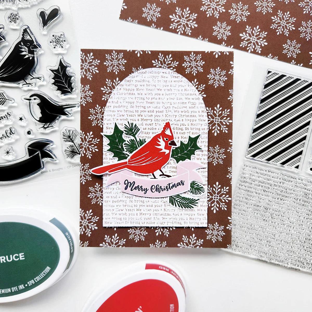 Catherine Pooler Designs - Clear Stamps - Holiday Textures-ScrapbookPal