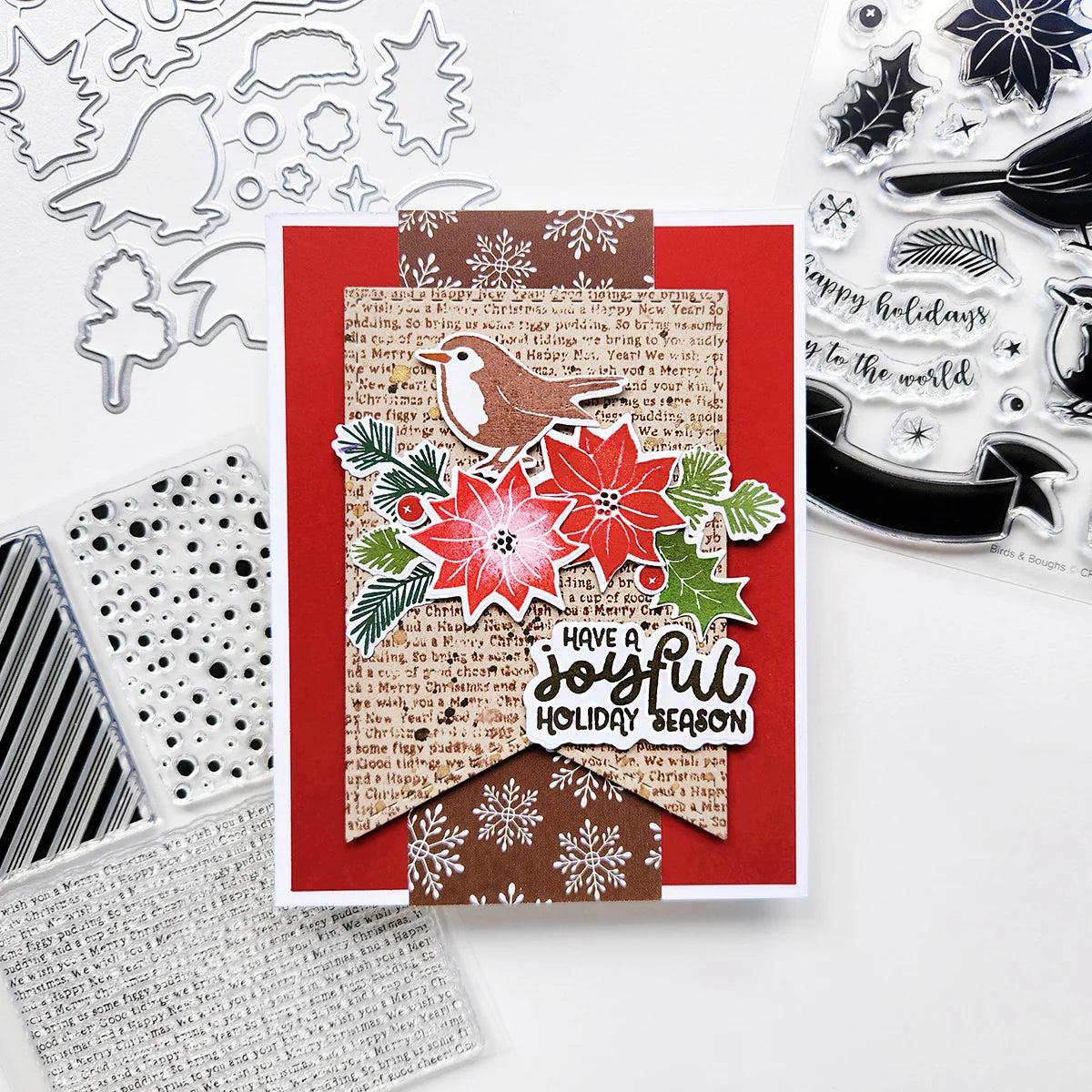 Catherine Pooler Designs - Clear Stamps - Holiday Textures-ScrapbookPal