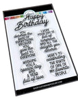 Catherine Pooler Designs - Clear Stamps - Inside Out Birthday Sentiments-ScrapbookPal