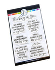 Catherine Pooler Designs - Clear Stamps - Inside Out Thinking of You Sentiments-ScrapbookPal