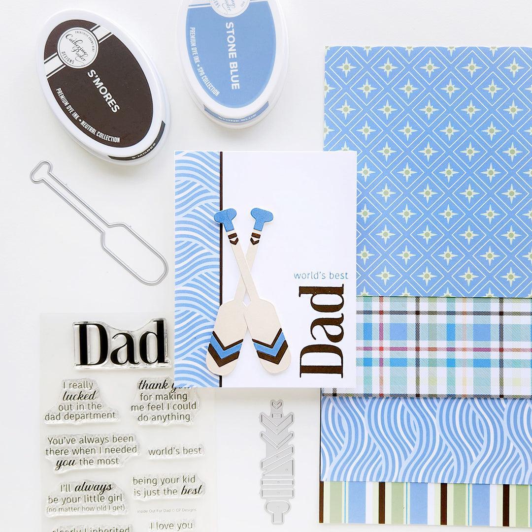 Catherine Pooler Designs - Clear Stamps - Inside Out for Dad Sentiments-ScrapbookPal