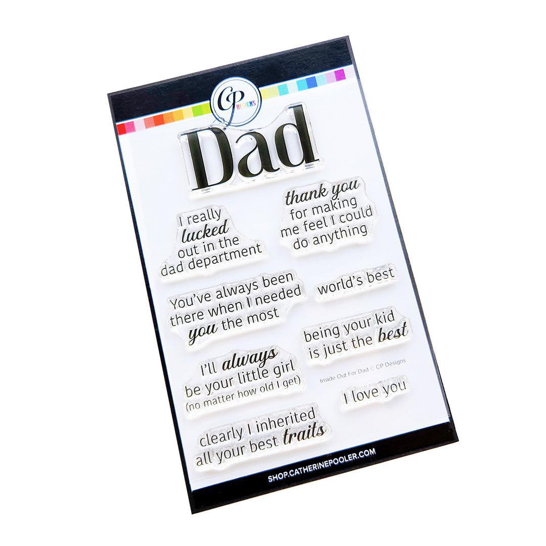 Catherine Pooler Designs - Clear Stamps - Inside Out for Dad Sentiments-ScrapbookPal