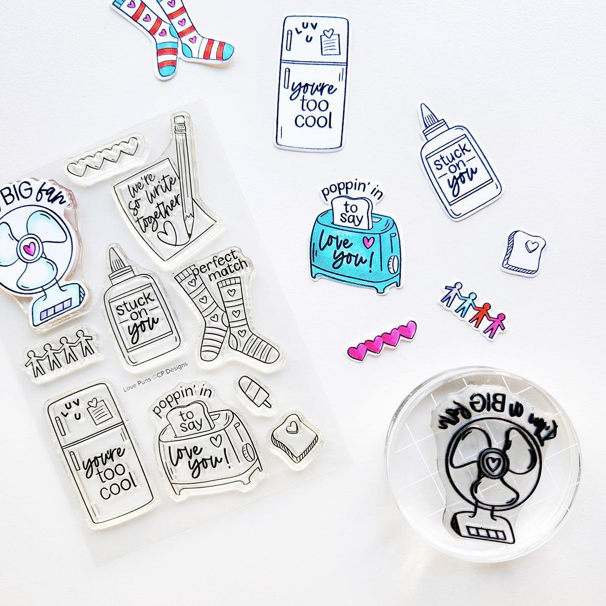 Catherine Pooler Designs - Clear Stamps - Love Puns-ScrapbookPal