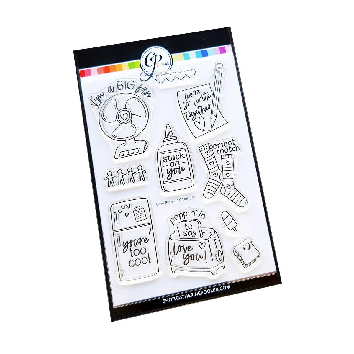 Catherine Pooler Designs - Clear Stamps - Love Puns-ScrapbookPal