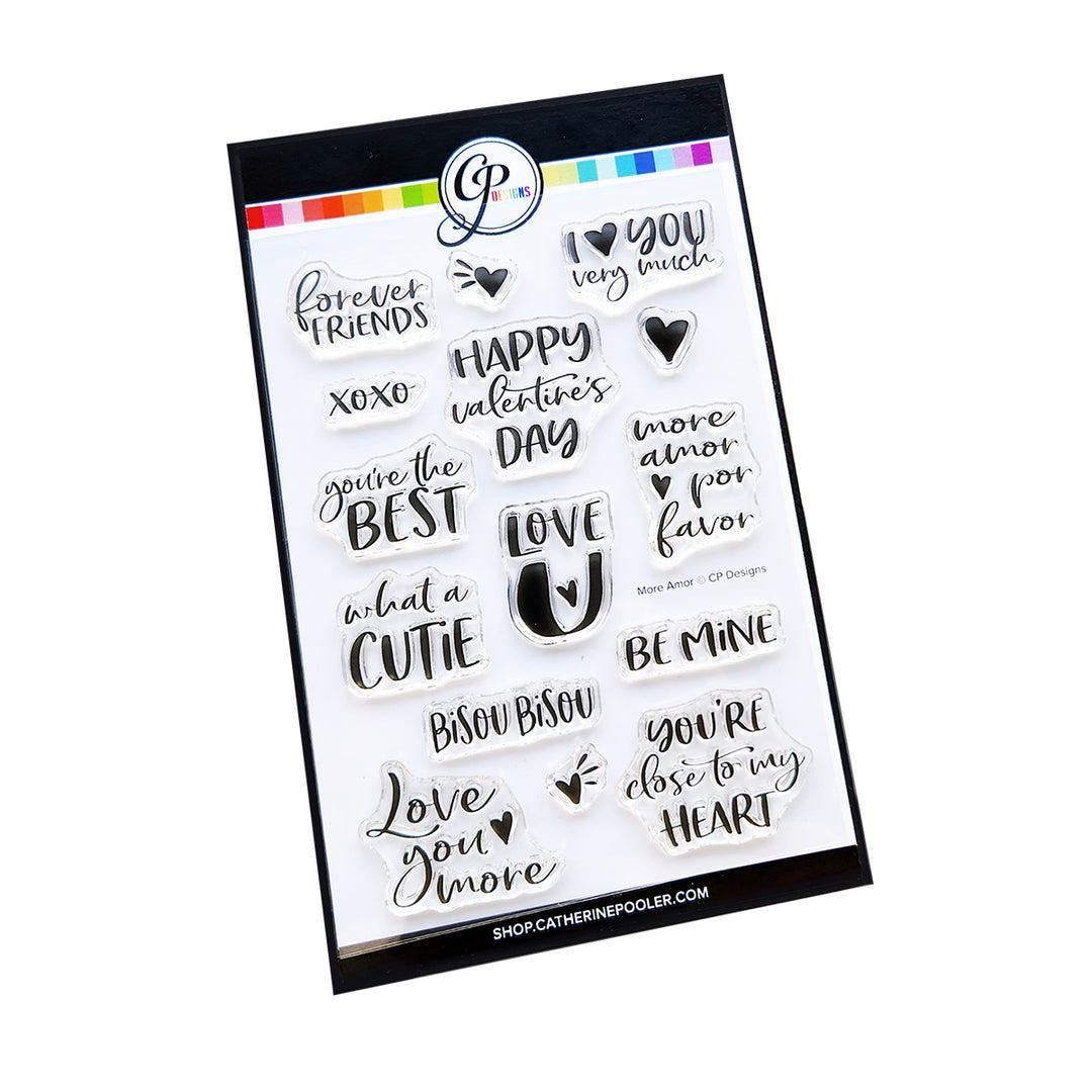 Catherine Pooler Designs - Clear Stamps - More Amor Sentiments-ScrapbookPal