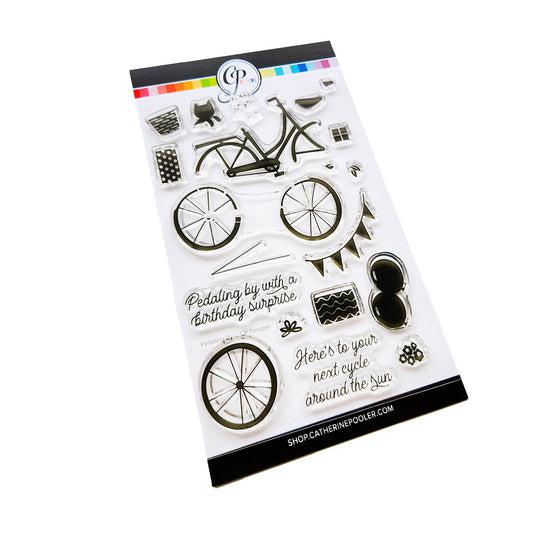 Catherine Pooler Designs - Clear Stamps - Pedaling By-ScrapbookPal
