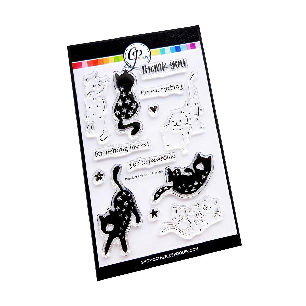 Catherine Pooler Designs - Clear Stamps - Purr-fect Pals-ScrapbookPal