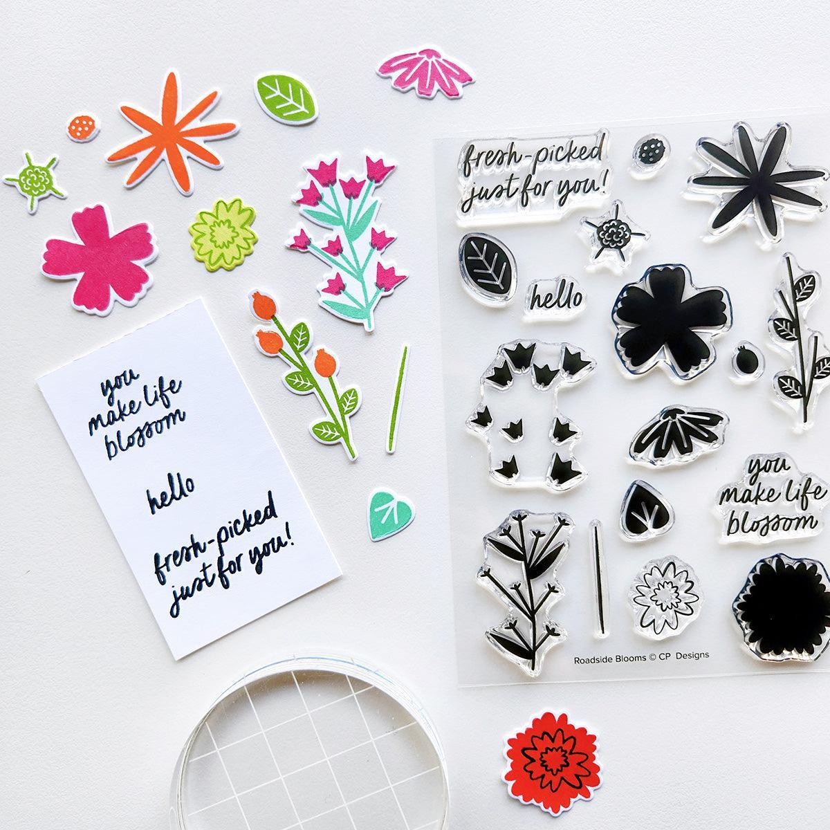 Catherine Pooler Designs - Clear Stamps - Roadside Blooms-ScrapbookPal