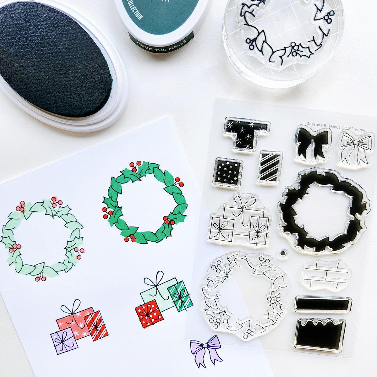 Catherine Pooler Designs - Clear Stamps - Season&#39;s Peekings-ScrapbookPal