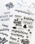 Catherine Pooler Designs - Clear Stamps - Stated Simply Sentiments-ScrapbookPal