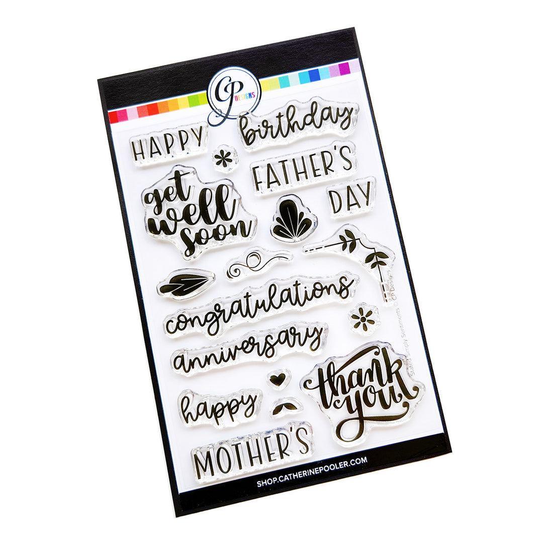 Catherine Pooler Designs - Clear Stamps - Stated Simply Sentiments-ScrapbookPal