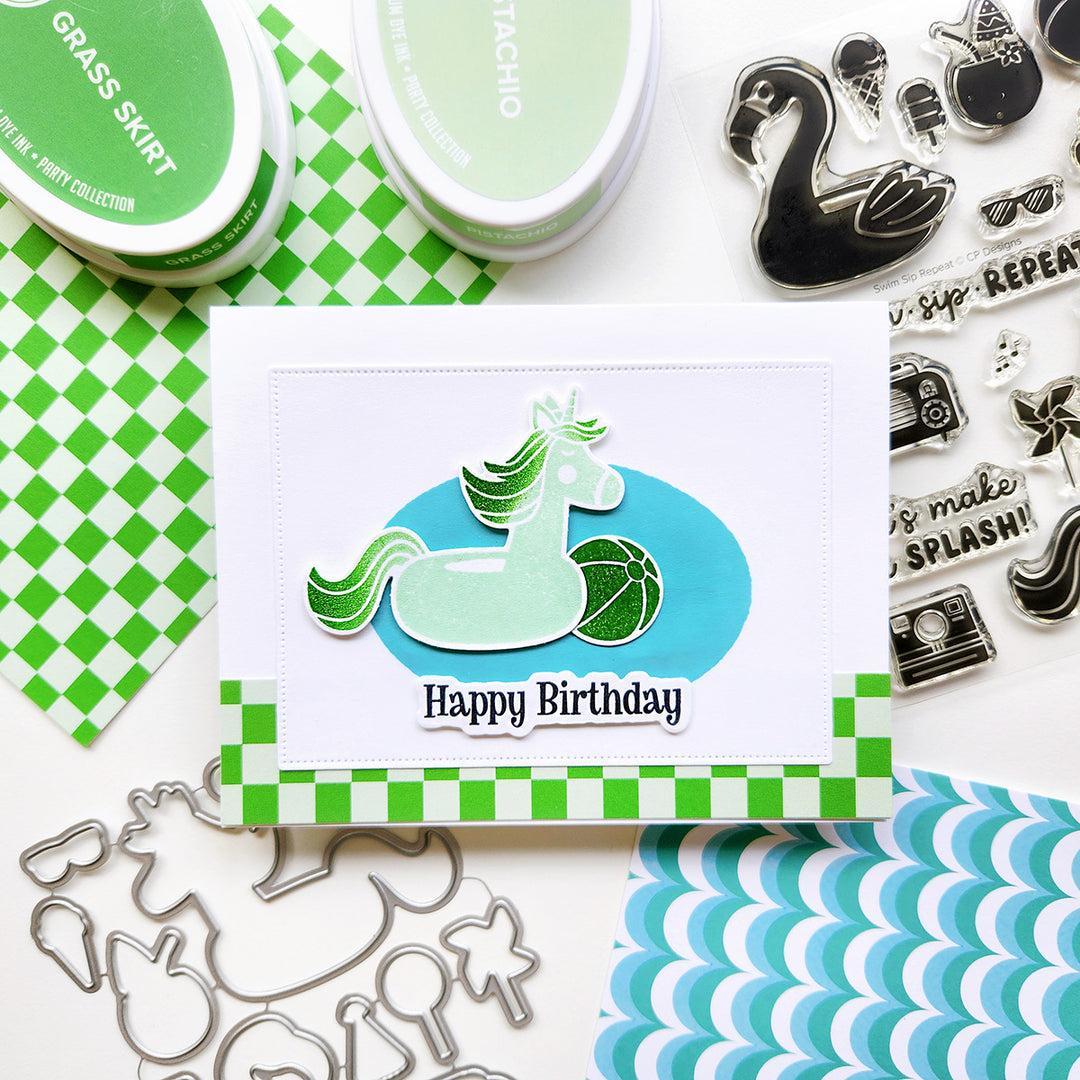 Catherine Pooler Designs - Clear Stamps - Swim Sip Repeat-ScrapbookPal