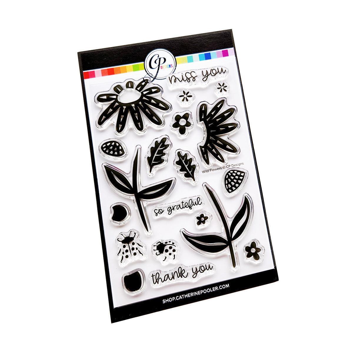 Catherine Pooler Designs - Clear Stamps - Wild Flowers-ScrapbookPal