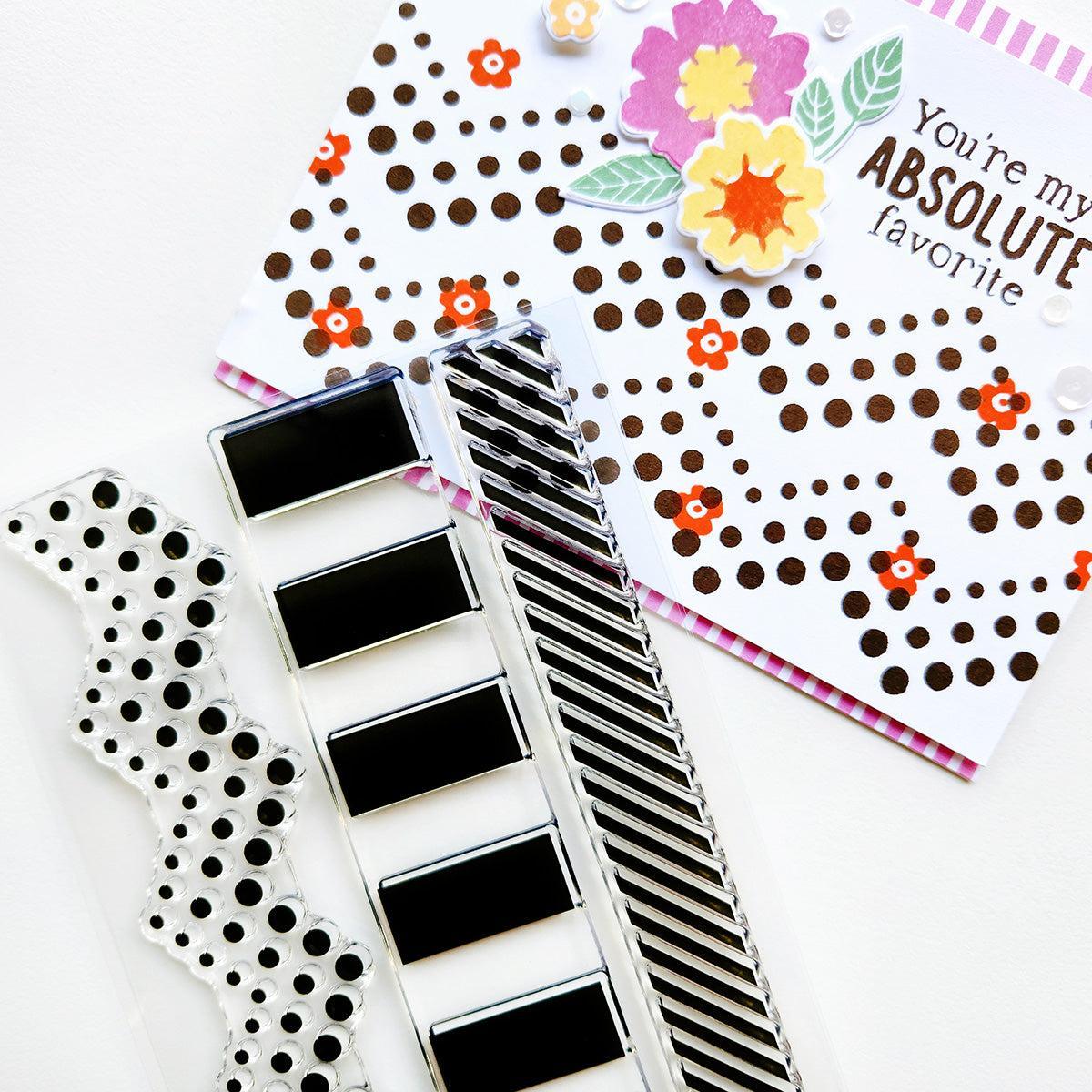 Catherine Pooler Designs - Clear Stamps - Yay Stripes-ScrapbookPal